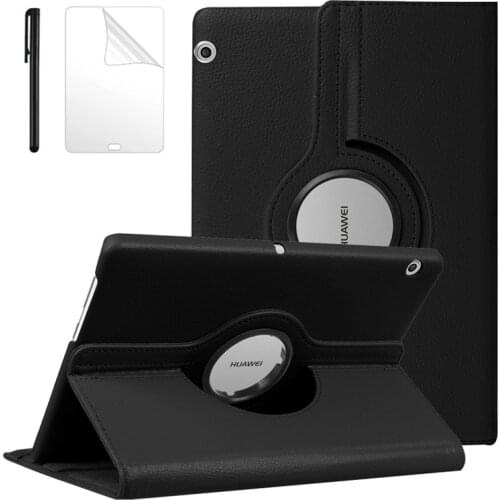 360 Rotating Case for Huawei MediaPad T3 10 AGS-W09 AGS-L09 AGS-L03 9.6 Tablet Cover for Huawei T3 10 case + FilmPen