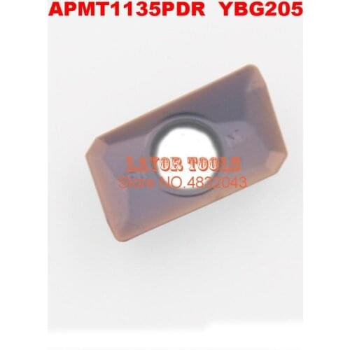 APMT1135PDR YBG205,Best milling insert for Stainless steel APMT1135 tungsten Carbide Cutting tools Milling tools apmt 1135 pdr