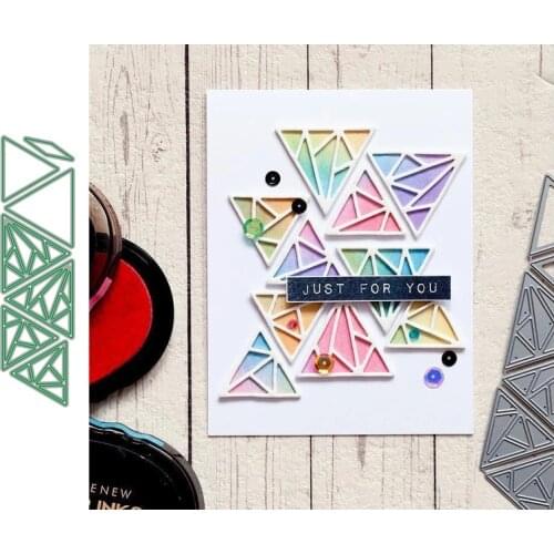 JMCRAFT Large Triangle And Small Triangle Metal Cutting Dies DIY Scrapbook Handmade Paper Craft Metal Steel Template Dies
