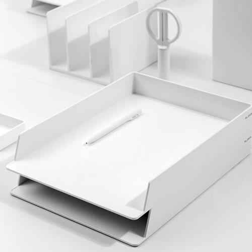 Deli NS021 Desk organizer set File Cabinet documents box Multi-storey desktop office stationery collection set