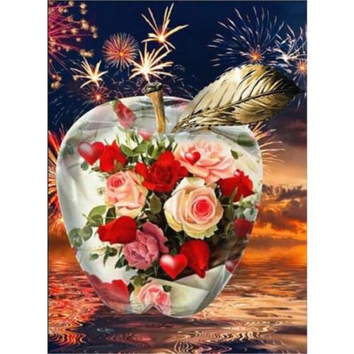 Dpsupr Full Square/Round 5D Diy Diamond Painting Cross Stitch "Flower" Diamond 3D Embroidery Mosaic Home Decor Gift