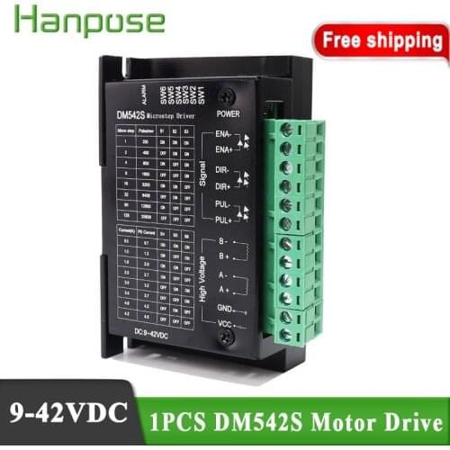 Free Shipping DM542S Stepper Motor Driver VDC9V-42V For 57 86 Series 2-phase Digital Stepper Motor Driver 0.5- 4.5A For CNC