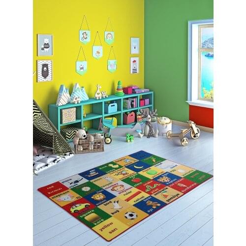 Confetti Objects 200x290 cm Nursery & Kids Room Play Mats