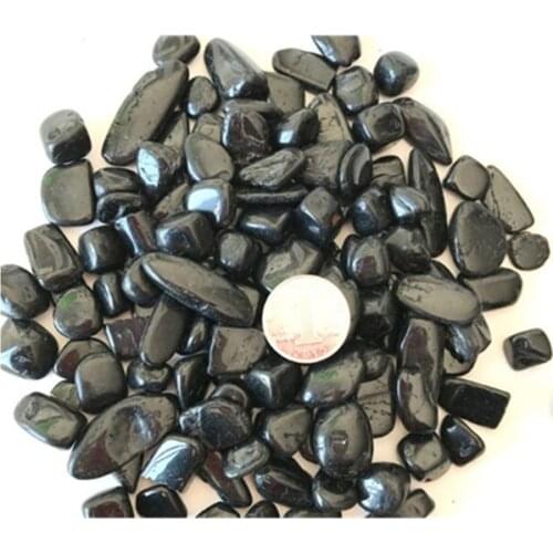 Crystals healing stones natural quartz polished black tourmaline tumble for Home Decoration