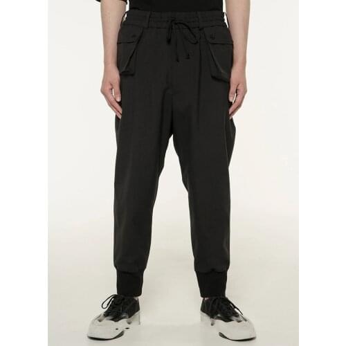 HOT 2020 Spring Mens New Pants Fashion Personalized custom large size Casual nine-point slim harem pants