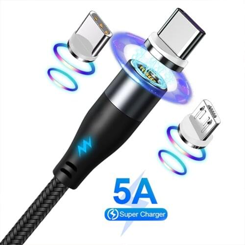 Magnetic Charge Cable Fast Charging USB Type C Cable For iPhone Magnet Micro USB Data Charging Wire Mobile Phone Cable USB Cord