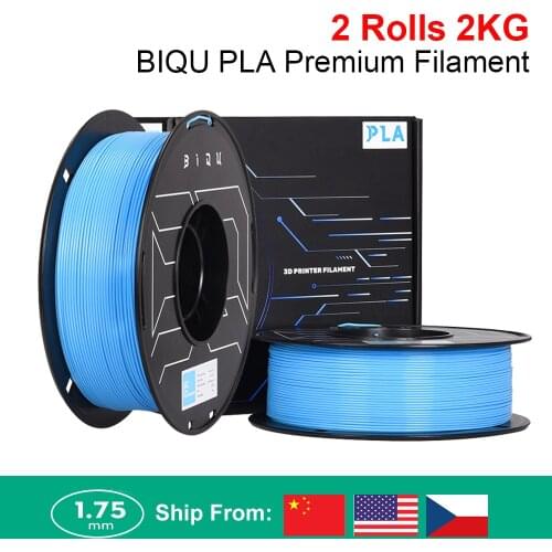 2 Rolls BIQU PLA Filament 1.75MM 1KG Premium PLA 3D Printer Filament 3D Printing Material For 3D Printer Ender 3 V2 FDM 3D Pen