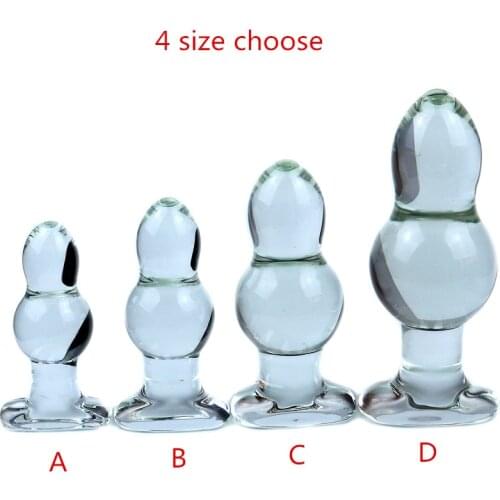 New Glass Anal ButtPlug Diameter 44/50/60/70mm Big Glass Beads Butt Plug Female Vaginal Ball Anal Dilator Sex Toys For Men Women