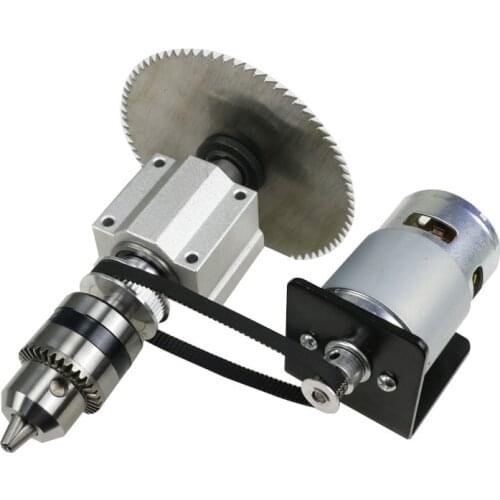 New Full set Power Saw high torque DC 775 24V MOTOR DIY SET with Synchronous wheel