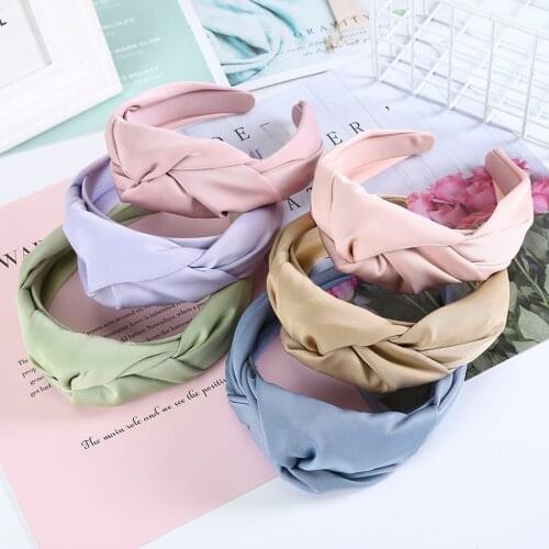 Haimeikang Top Quality Bezel Headband New Fashion Women Hair Accessories Wide Side Floral Hairband Soft Hair Hoop Headwear