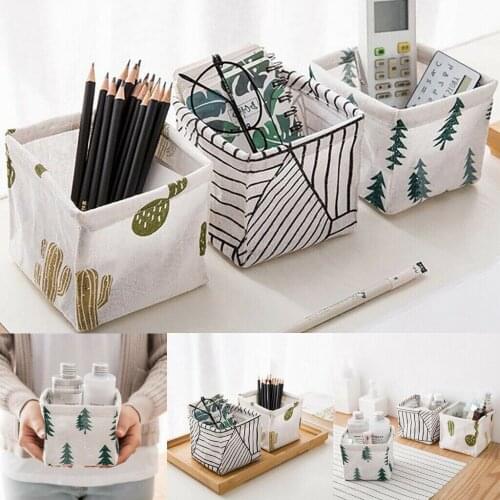 Simple Foldable Toys Storage Bag Boxes Handles Organizer Cube Home Basket