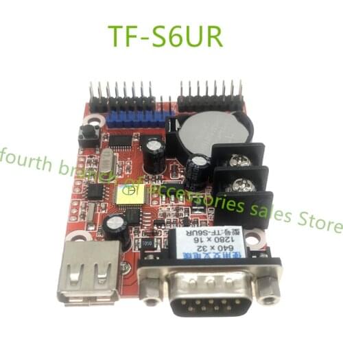 TF-S6UR(TF-S5UR) USB+serial ports single and dual color led message sign controller card