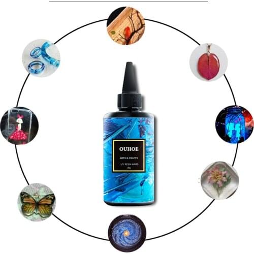UV Resin Hard Acrylic Ultraviolet Clear Transparent Craft Jewelry Resin Mold for DIY 30g/100g/200g