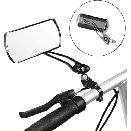 Bicycle Mountain Bike Handlebar Rearview Mirror Motorcycle Modified Aluminum Rearview Mirror Safety Mirror 360°Rotate