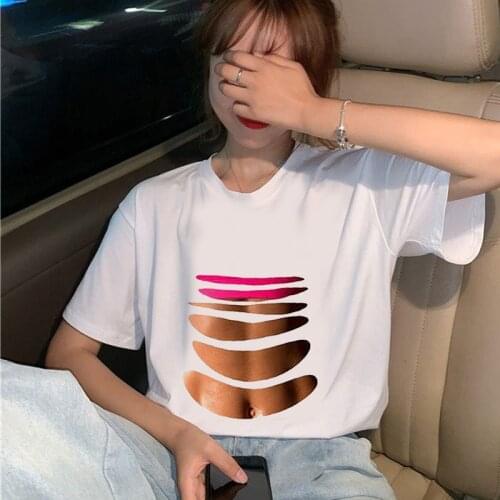 Women Funny Aesthetic Summer Female T-Shirt Casual Short-Sleeve Tees Ulzzang Harajuku Women Tops Women Tops
