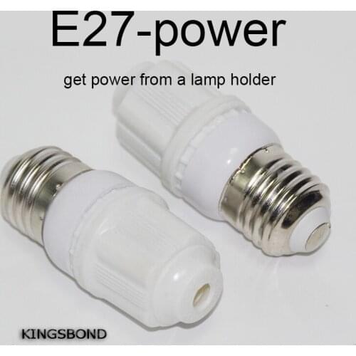 5PCS E27 lamp Base Bulbs to power connectors get power from holder from a lantern or suspension lamp E27 conversion socket