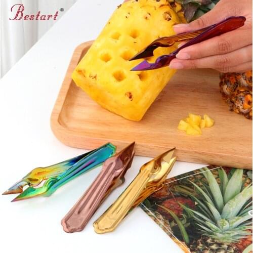 5 Pcs Pineapple Clips Stainless Steel Pineapple Eye Peeler Practical Easy Fruit Peeler Pineapple Slicer Cutter Kitchen Gadgets