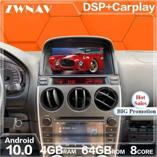 6+128G DSP carplay Car Multimedia Player For Mazda 6 Android 10 Touch screen car GPS Navig Audio Radio stereo Wifi BT head unit