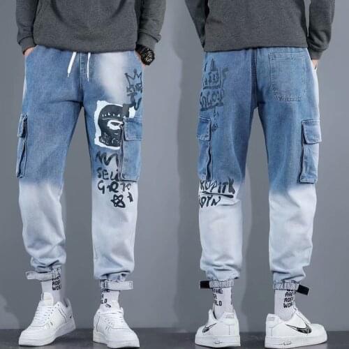 Streetwear Mens Pants Jogging Pants Men Hip Hop Harajuku Fashion Cargo Pants Men Casual Men Clothing Elastic Waist Men Trousers