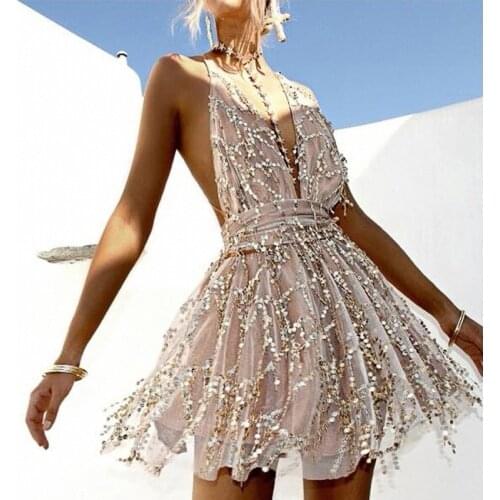 Black Evening Dresses with Split Sexy Squins Solid V Neck Backless Bodycon Female Dress Slit Party Nightclub Slim Dress Plus Siz