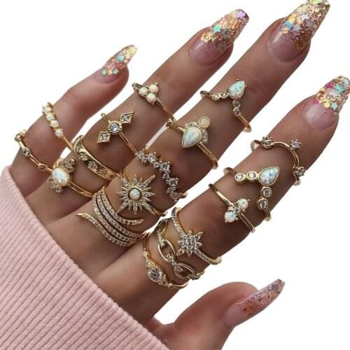 FLTMRH Women's Gold Rings