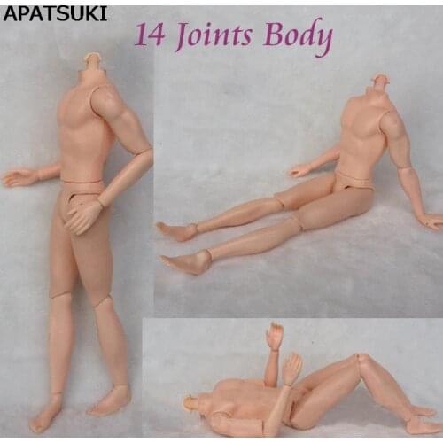26cm 14 Moveable Jointed Doll Body For Boy Doll Ken 1/6 Male MAN Naked Body Prince Ken Nude Doll DIY Learning Toys