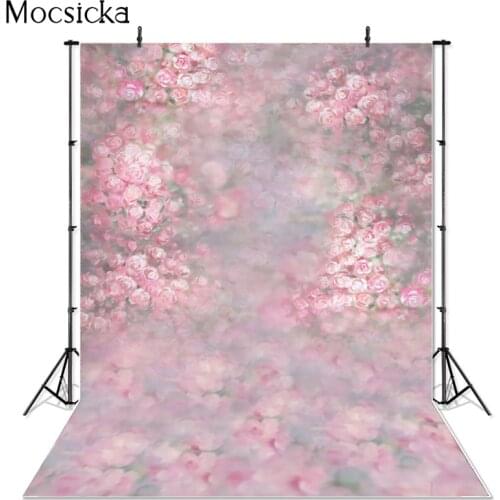 Mocsicka Rose Flower Photography Background Hand Drawn Style Backdrop Child Portrait Decoration Props photo Studio Baby Shower