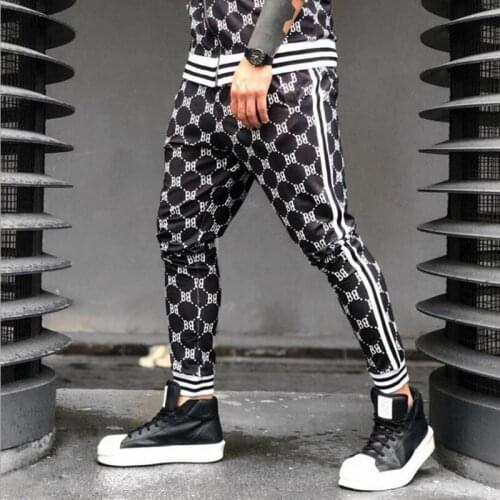 Youth Streetwear 3D Print Plaid Pants Men Joggers Tracksuit Mens Harem Pants Men Fitness Hip Hop Trousers Luxury Sweatpants