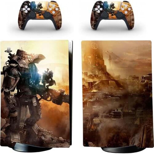 Titanfall PS5 Digital Edition Skin Sticker for Playstation 5 Console & 2 Controllers Decal Vinyl Protective Skins