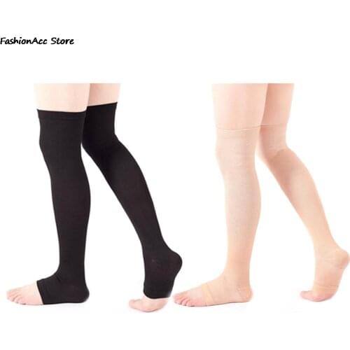 Compression Socks Thight High pressure Open Toe Varicose Stockings Men Women