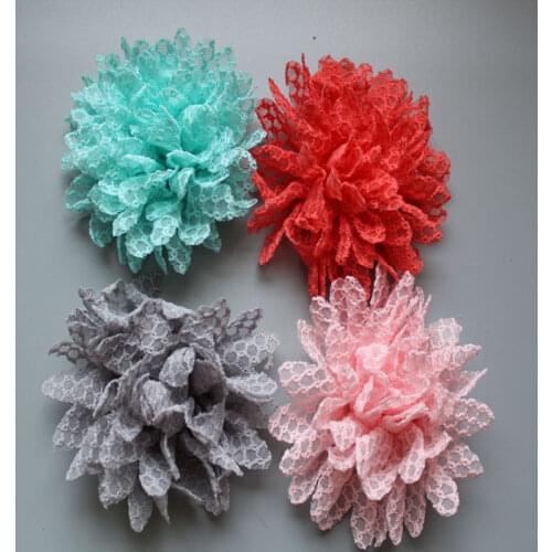 New Lovely headdress lace sunflower clothing accessories kids girls Headdress flower for Hair band 60pcs/lot Free Shipping