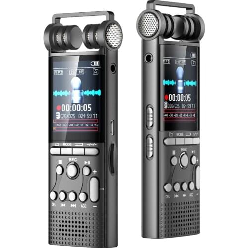 Professional Voice Activated Digital Audio Voice Recorder 16GB USB Pen Non-Stop 100hr Recording PCM 1536Kbps,Support TF-Card