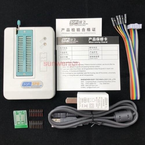 SOFi SP8-F USB Programmer+offline programming EEPROM SPI BIOS support 5000+chip