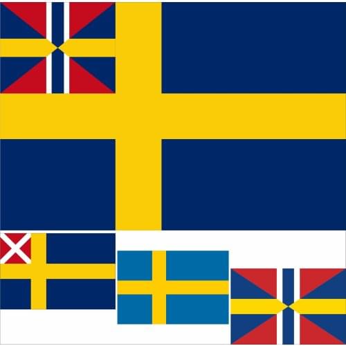 Sweden (1818-1844) (Alternative) Historical Flag 3X5FT 90X150CM 100D Polyester Double Stitched High Quality Banner