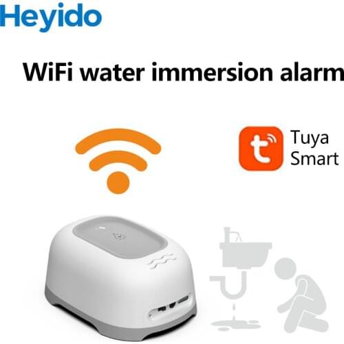 New Tuya Home Alarm Water Leakage Alarm Independent WIFI Water Leak Sensor Detector Flood Alert Overflow Security Alarm System N