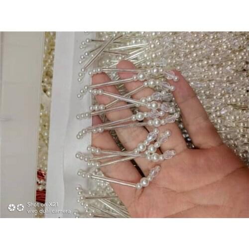 Special crystal material 11 yards beads tassel fringe for wedding decoration dress