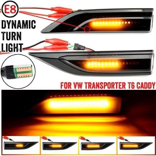 For VW Volkswagen Transporter T6 Caddy Led Dynamic Turn Signal Light Side Marker Sequential Lamp Blinker Repeater Indicator