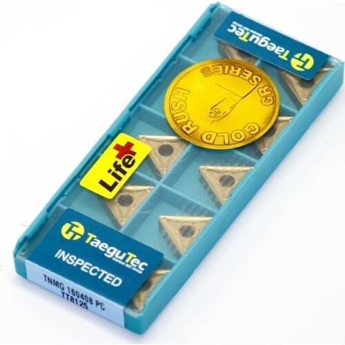 TNMG160408 PC TT8125 10pcs/lot TaeguTec Negative Triangular External Turning Inserts