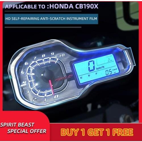 Spirit Beast Motorcycle speedometer TPU Scratch Protection Film Dashboard Screen Instrument waterproof Film For Honda CB190X