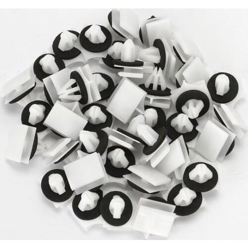 100PCS Replacement Rocker Panel Deck Lid Moulding Clips Retainer for Ford Fusion MKZ 2013+ OEM # W716503-S300 22033A 13387D