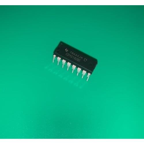 10pcs/lot CD40192BE DIP16 CD40192 BE CMOS Pressettable Up/Down Counters IC UP/DOWN COUNTR PRESET 16-DIP CD40192BEE4 CD 40192BE 4