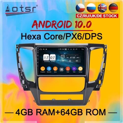 2 Din IPS Screen Android 10 DSP Car Multimedia Player For MITSUBISHI PAJERO 2017 2018 2019 Navi Audio Radio BT Stereo head unit