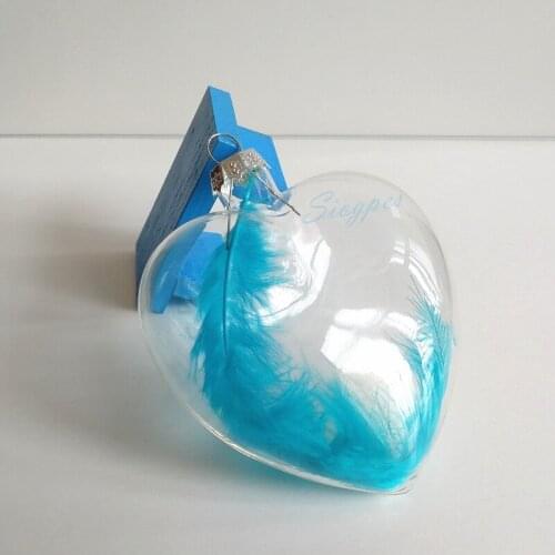 #2020 Mothers Day Gift#Clear Heart Shape Decor, Glass Ornament W80xH75mm Silver Tops, Freeshipping 6pcs/lot for Valentines Day