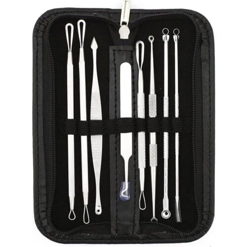 8pcs Blackhead Remover Tool Black Spots Needles Pore Cleanser Face Care Comedone Pimple Blemish Extractor Beauty Acne Remover