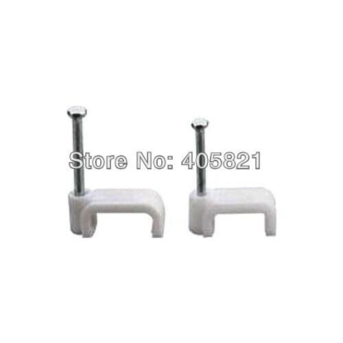 9MM PE flat cable clips/ square cable nail/ wire clips Free shipping 1000PCS/Bag