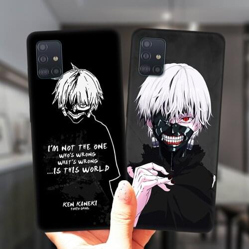 For Samsung A52 A72 A51 A71 A50 A70 A12 A02 A42 A32 A31 A21S A41 A11 A30 A20 Case Anime Tokyo Ghoul Kaneki Ken Silicone Cover
