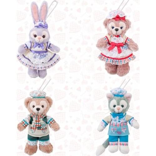 Duffy Bear Friend and ShellieMay Gelatoni cat Stella Lou valentines day costume Plush Toy keychain ring Christmas gift