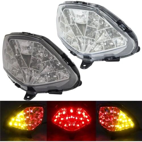 Chrome Led Integrated Blinker Taillight Rear Tail Brake Turn Signals Light For HONDA CBR300R CBR 300 R CB300F CB 300 F 2014-2019
