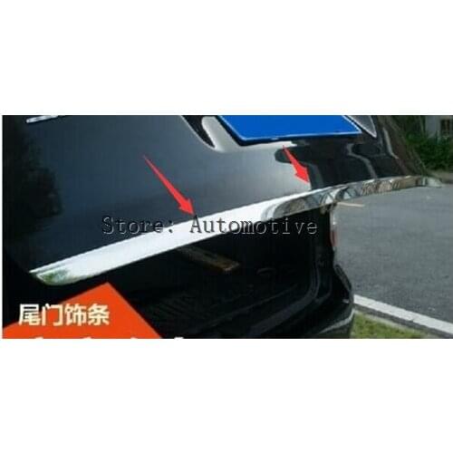 Stainless steel Rear Up Trunk Lid Cover Trim For Subaru FORESTER 2013 2014 2015 2016 2017