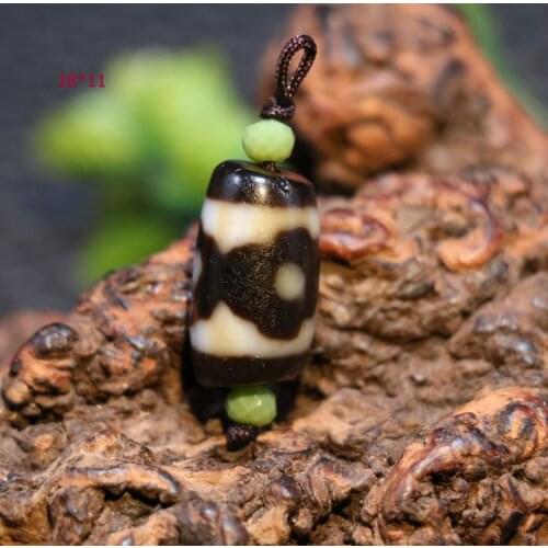 Magic Energy Tibetan Top Old Agate Oily Patina Tiger Tooth Small dZi Bead 5A LzK LKbrother Saurces Top Quality Garrentee